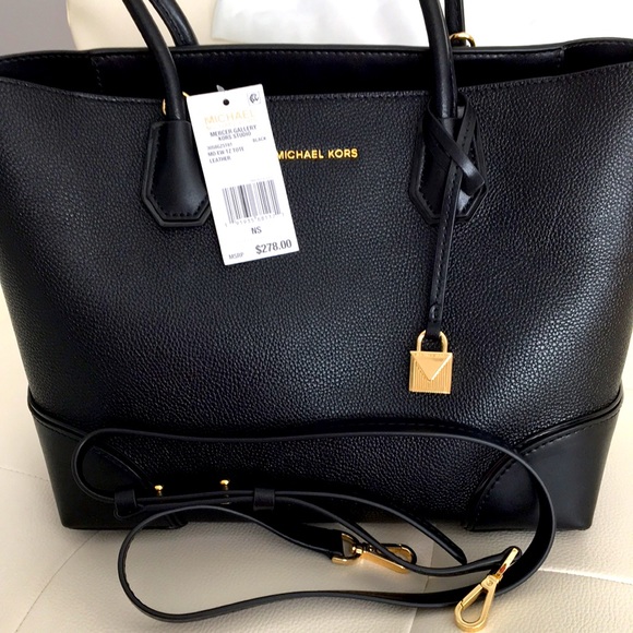 SOLD!!! MICHAEL Michael Kors Studio Mercer Gallery Black Tote NWT - Picture 8 of 13